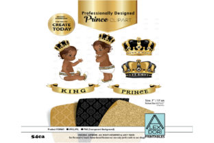 Black and Gold Baby Prince King Royal