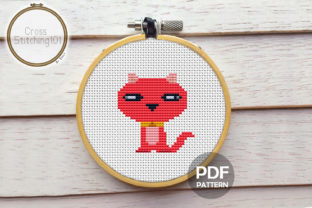 Cute Kitten Cross Stitch Pattern
