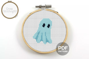 Ghost Modern Cross Stitch Pattern