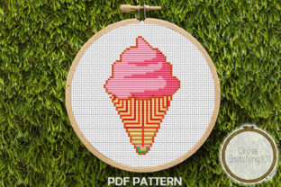 Ice Cream Cone Modern Cross Stitch: A Creative and Versatile Craft Option