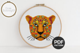 Jaguar Face Modern Cross Stitch Pattern: A Creative Guide for Beginners and Enthusiasts
