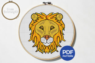 Lion Face Modern Cross Stitch Pattern: A Creative Fusion of Tradition and Innovation