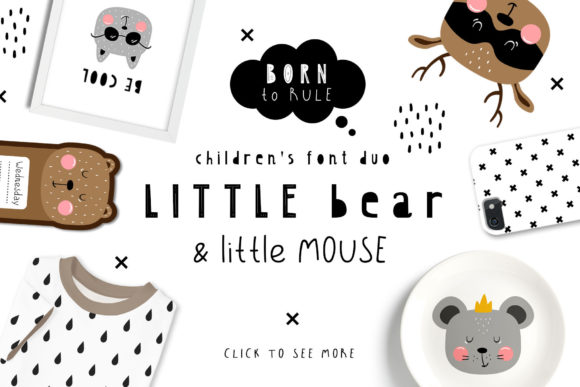 Little Bear Little Mouse Duo: A Playful Font Pair for Creative Design