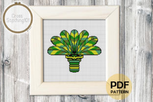 Palm Tree Cross Stitch Pattern