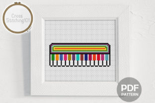 Piano Modern Cross Stitch Pattern