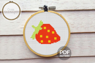 Red Strawberry Modern Cross Stitch: A Creative and Accessible Craft Project