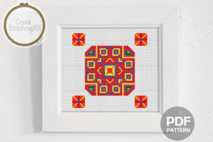 Square Pattern Modern Cross Stitch
