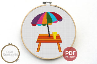 Table N Umbrella Cross Stitch Pattern: A Creative and Practical Resource for Stickers, Gifts, and More